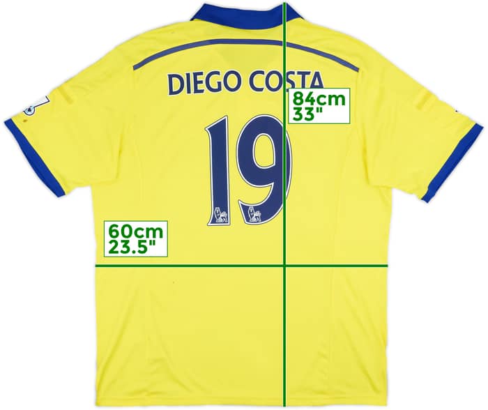 2014-15 Chelsea Away Shirt Diego Costa #19 - 5/10 - (XXL)
