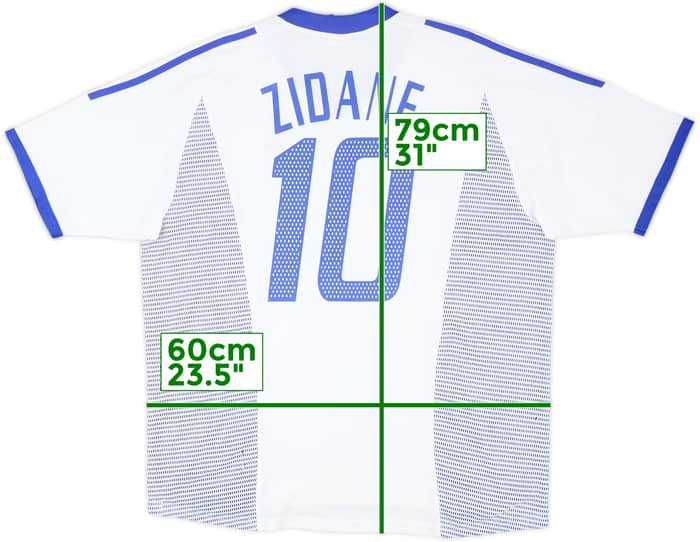 2002-04 France Away Shirt Zidane #10 - 6/10 - (XL)