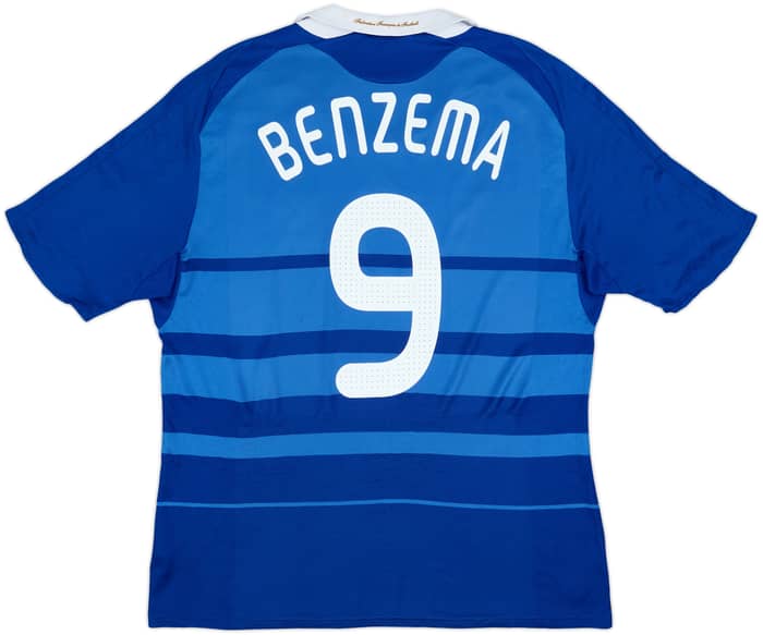 2008-09 France Home Shirt Benzema #9 - 8/10 - (L)