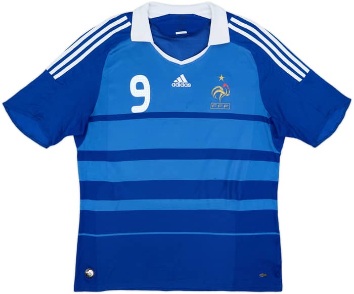 2008-09 France Home Shirt Benzema #9 - 8/10 - (L)