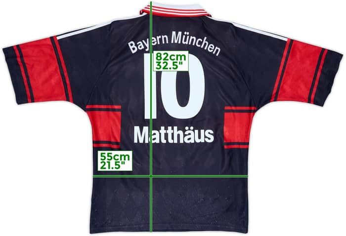 1997-99 Bayern Munich Home Shirt Matthaus #10 - 7/10 - (M)