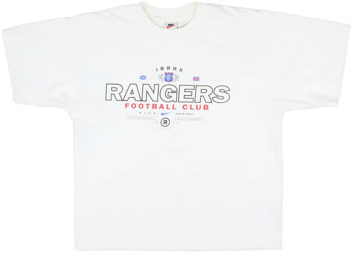 1997-99 Rangers Nike Cotton Tee - 6/10 - (L)