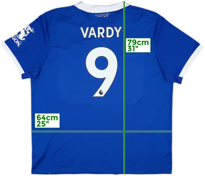 2022-23 Leicester Home Shirt Vardy #9 - 9/10 - (XXL)