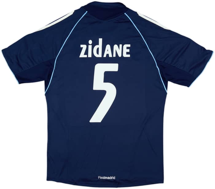 2005-06 Real Madrid Away Shirt Zidane #5 - 8/10 - (L)