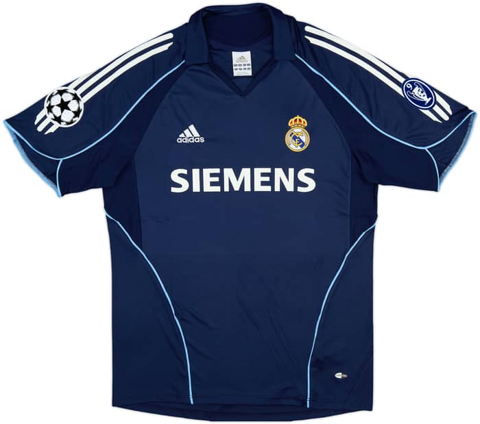 2005-06 Real Madrid Away Shirt Zidane #5 - 8/10 - (L)