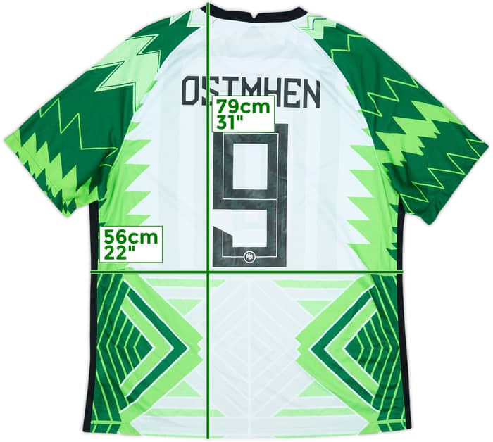 2020-21 Nigeria Home Shirt Osimhen #9 - 7/10 - (XL)