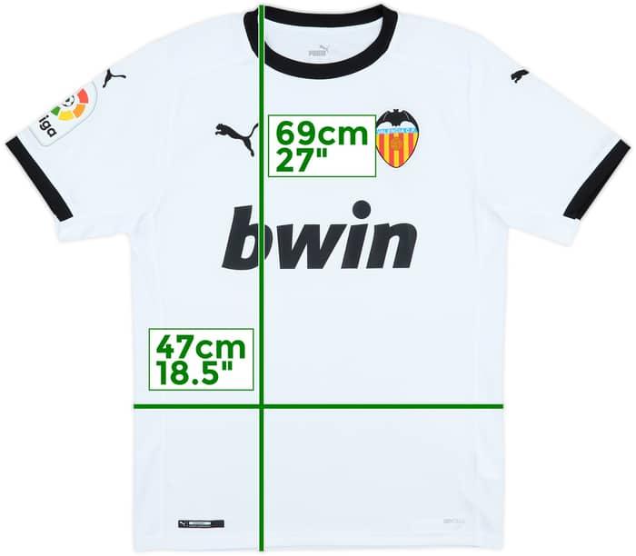 2020-21 Valencia Home Shirt - 10/10 - (S)