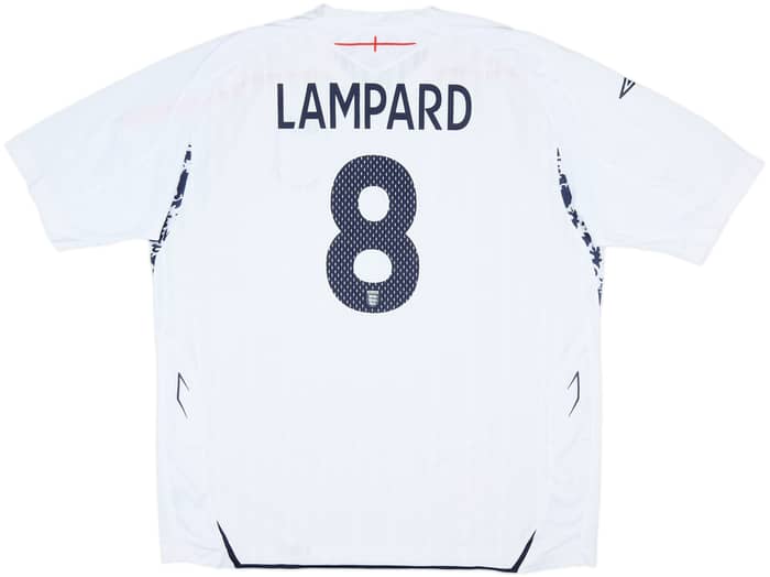 2007-09 England Home Shirt Lampard #8 (XXL)