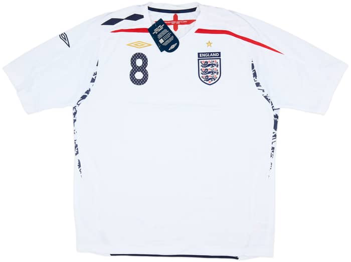 2007-09 England Home Shirt Lampard #8 (XXL)