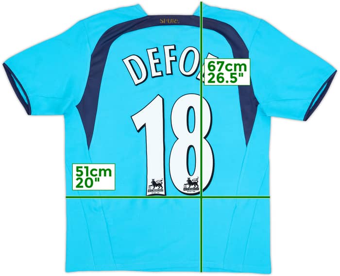 2006-07 Tottenham Away Shirt Defoe #18 - 7/10 - (XL.Boys)