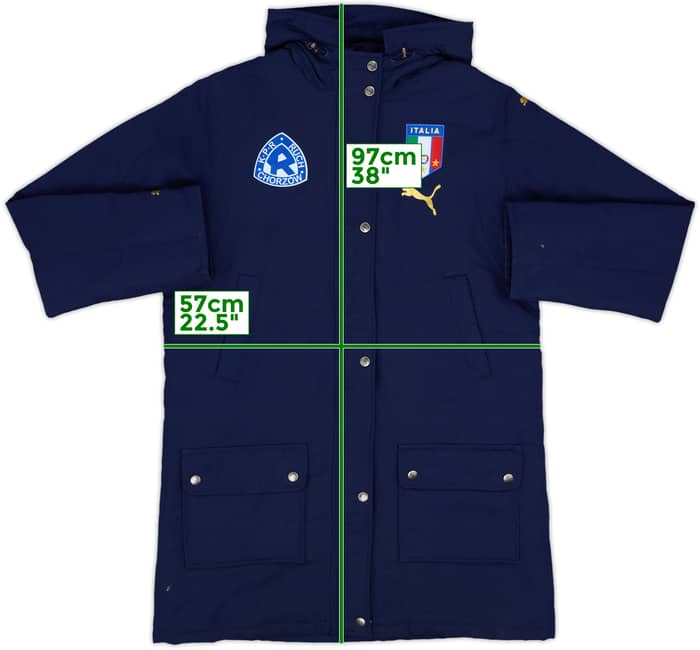 2006-07 Italy Puma Padded Bench Coat - 7/10 - (L)
