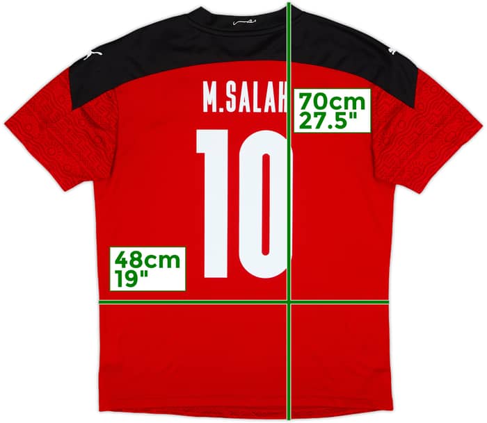 2020-21 Egypt Home Shirt M.Salah #10 - 8/10 - (M)