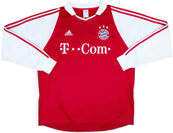 2004-05 Bayern Munich Home L/S Shirt Hargreaves #23 - 8/10 - (XL)