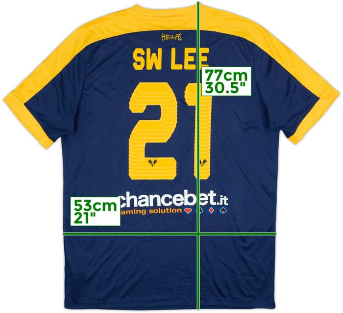 2017-18 Hellas Verona Home Shirt SW Lee #21 - 10/10 - (XL)