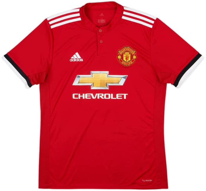 2017-18 Manchester United Home Shirt Bailly #3 - 8/10 - (M)