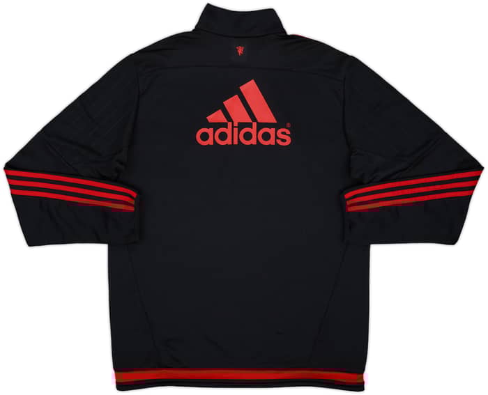 2015-16 Manchester United adidas 1/4 Zip Drill Top - 8/10 - (M)