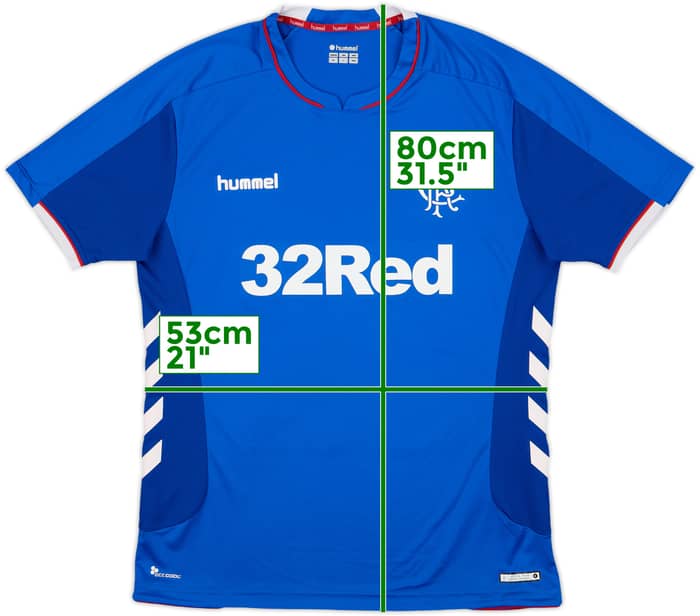 2018-19 Rangers Home Shirt - 9/10 - (XL)