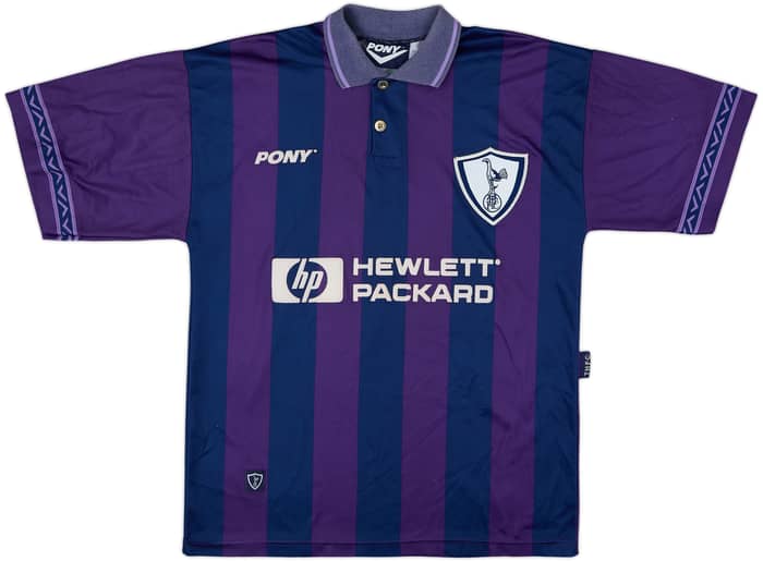 1995-97 Tottenham Away Shirt Sheringham #10 - 8/10 - (M)