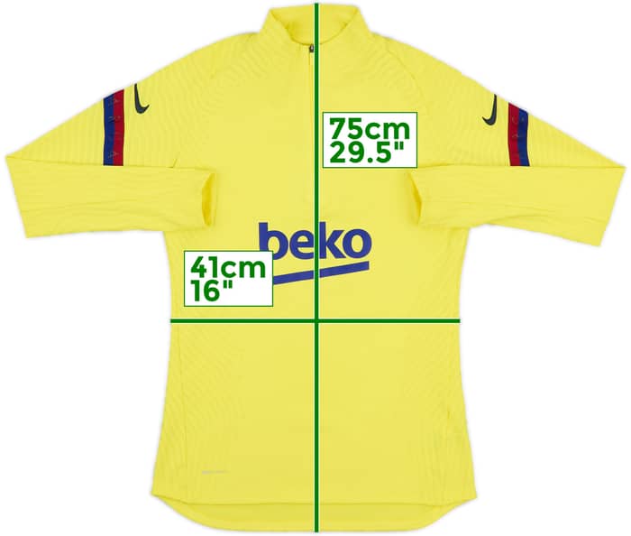 2020-21 Barcelona Nike Vaporknit 1/4 Zip Drill Top - 8/10 - (S)