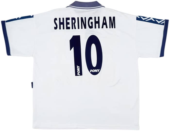 1995-97 Tottenham Home Shirt Sheringham #10 - 8/10 - (XL)
