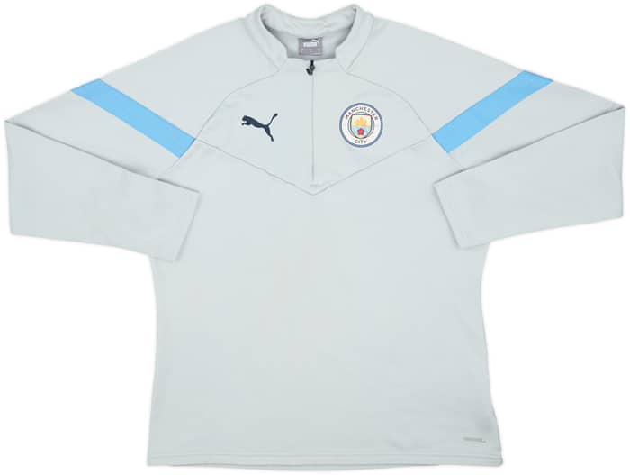2022-23 Manchester City Puma 1/4 Zip Drill Top - 7/10 - (L)