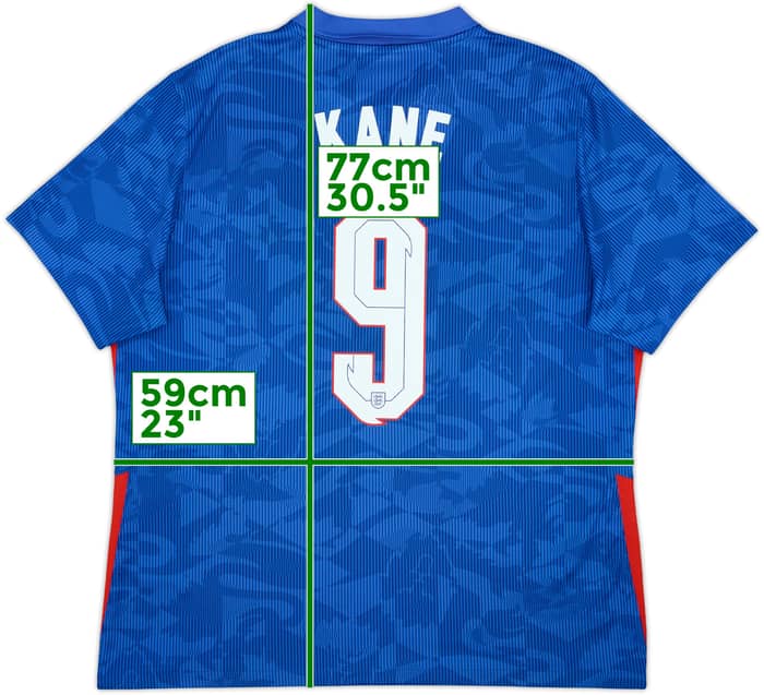 2020-21 England Away Shirt Kane #9 - 6/10 - (XL)
