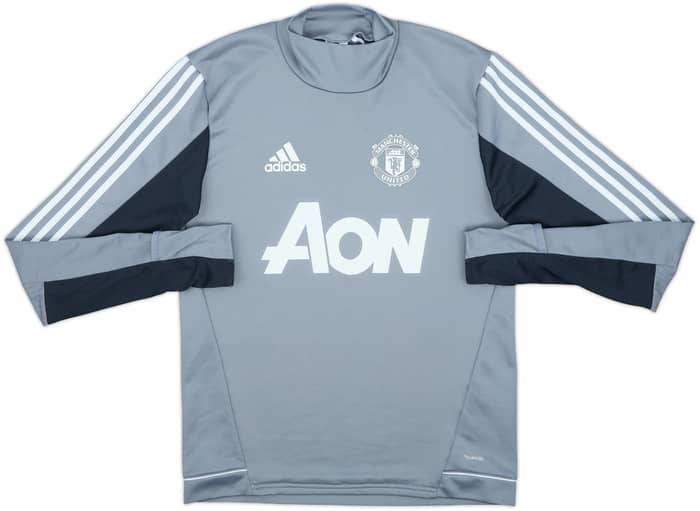 2017-18 Manchester United adidas Sweat Top - 8/10 - (S)