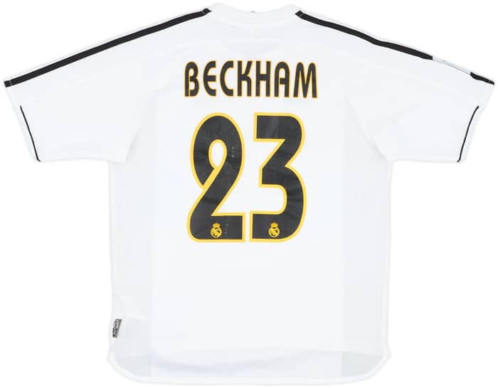 2003-04 Real Madrid Home Shirt Beckham #23 - 5/10 - (XL.Boys)