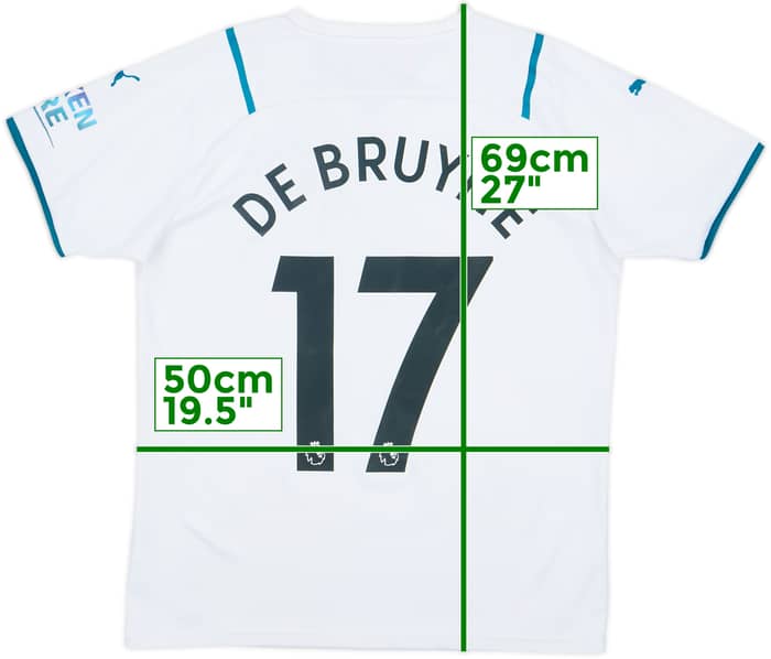 2021-22 Manchester City Away Shirt De Bruyne #17 - 6/10 - (M)