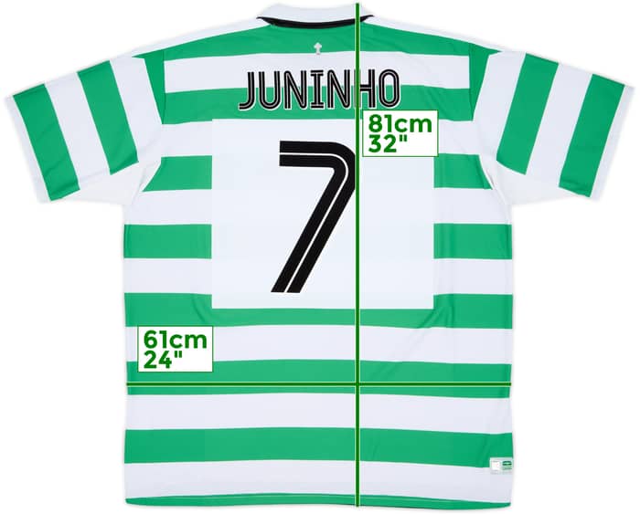 2004-05 Celtic Home Shirt Juninho #7 - 6/10 - (XXL)