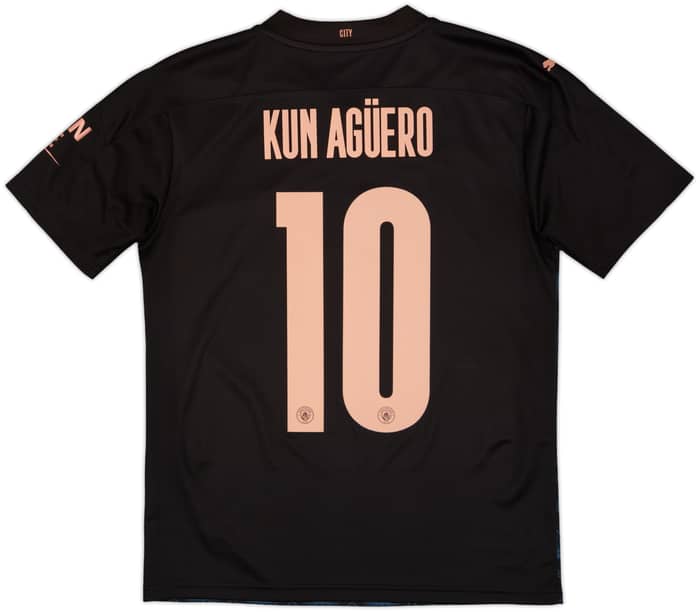 2020-21 Manchester City Away Shirt Kun Aguero #10 - 10/10 - (S)
