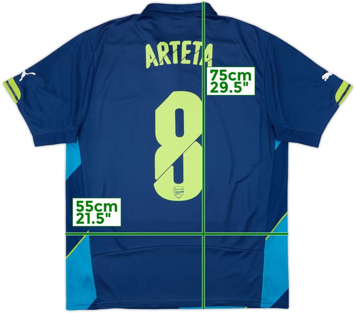 2014-15 Arsenal Third Shirt Arteta #8 - 6/10 - (L)