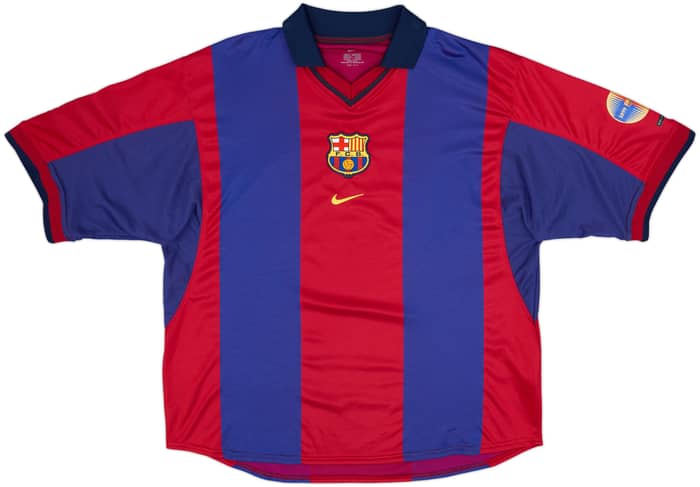 2000-01 Barcelona Home Shirt Rivaldo #10 - 10/10 - (XL)
