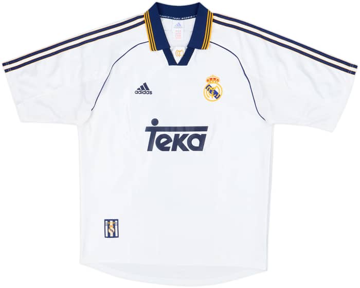 1998-00 Real Madrid Home Shirt Raul #7 - 8/10 - (L)