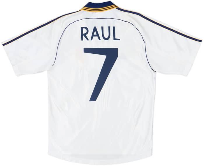 1998-00 Real Madrid Home Shirt Raul #7 - 7/10 - (M)