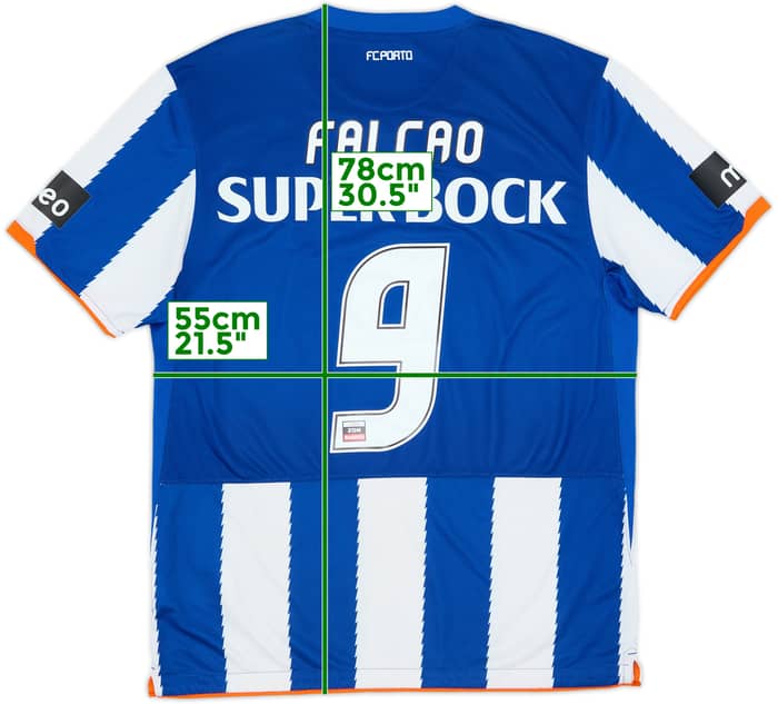 2010-11 Porto Home Shirt Falcao #9 - 6/10 - (L)