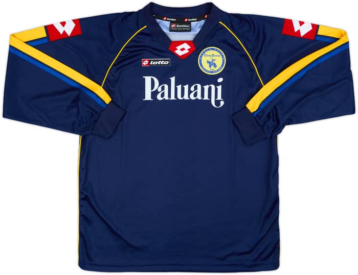2004-05 Chievo Verona Lotto Scuola Calcio Training L/S Shirt - 9/10 - (XL.Boys)