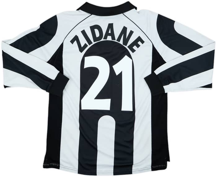 1997-98 Juventus Centenary Home L/S Shirt Zidane #21 - 7/10 - (M)