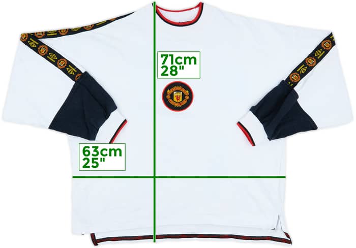 1996-97 Manchester United Umbro Sweat Top - 6/10 - (XL)
