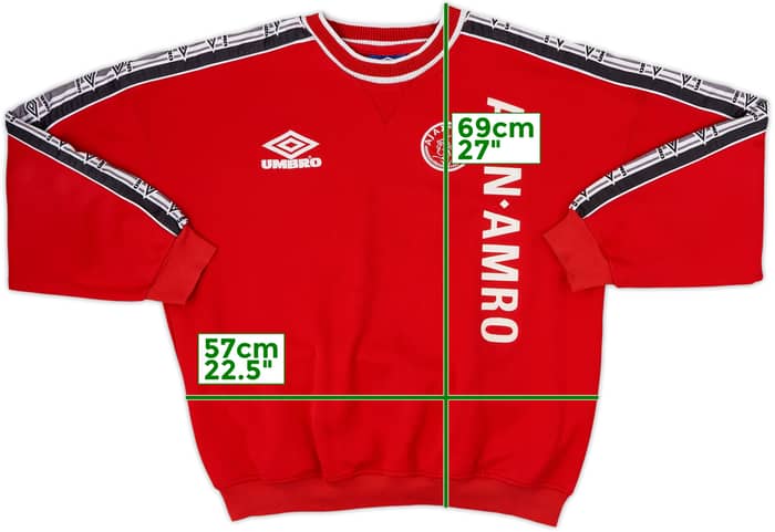 1998-99 Ajax Umbro Sweat Top - 8/10 - (XL)