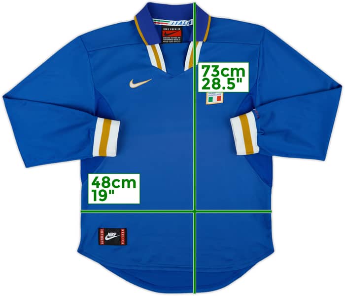 1996-97 Italy Home L/S Shirt - 9/10 - (S)