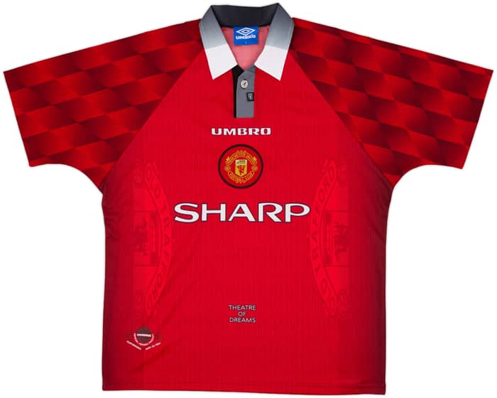 1996-98 Manchester United Home Shirt Cantona #7 - 10/10 - (L)