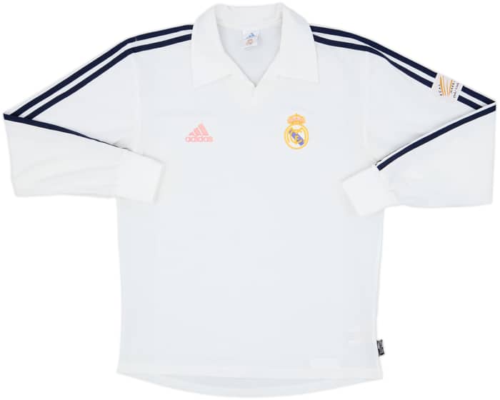 2001 Real Madrid Home L/S Shirt - 5/10 - (S)