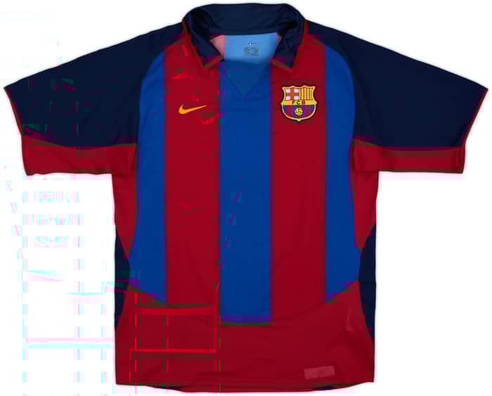 2003-04 Barcelona Home Shirt Ronaldinho #10 - 8/10 - (S)