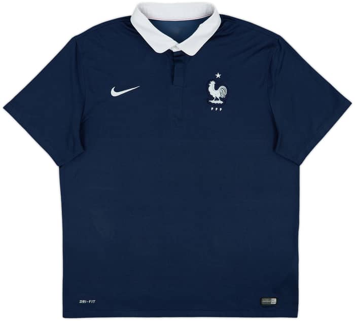 2014-15 France Home Shirt - 8/10 - (XL)