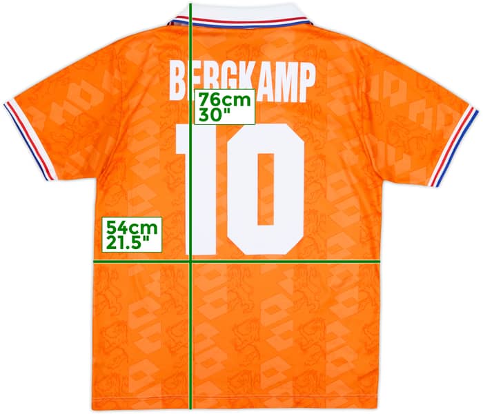 1994 Netherlands Home Shirt Bergkamp #10 - 8/10 - (L)