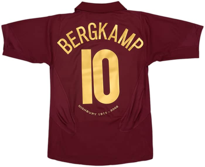 2005-06 Arsenal Home Shirt Bergkamp #10 - 7/10 - (S)