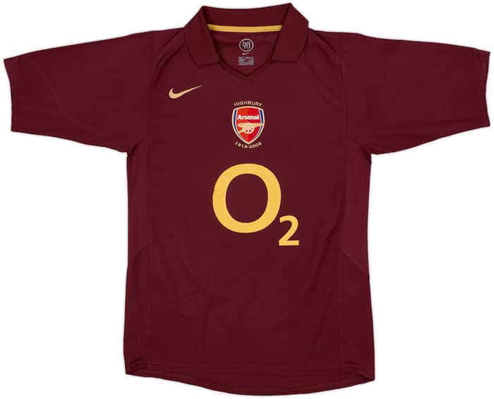2005-06 Arsenal Home Shirt Bergkamp #10 - 7/10 - (S)