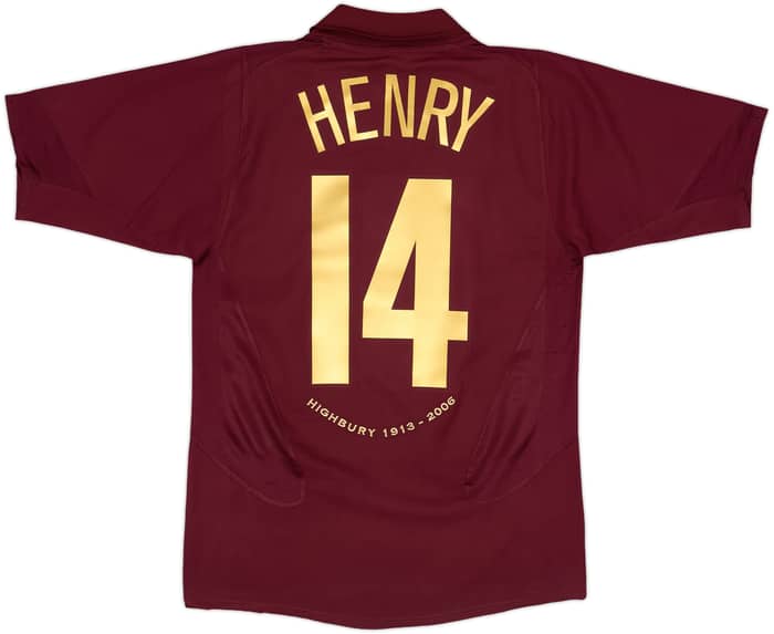 2005-06 Arsenal Home Shirt Henry #14 - 6/10 - (S)