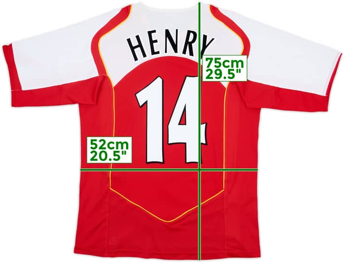 2004-05 Arsenal Home Shirt Henry #14 - 9/10 - (M)